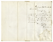 Clara Barton Autograph Letter Signed to General Benjamin Butler, With Autograph Note Signed by Butler